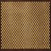 Square Checkered Brown Modern Rug, abs1438brn