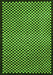 Machine Washable Checkered Green Modern Area Rugs, wshabs1438grn