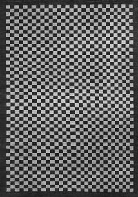 Checkered Gray Modern Rug, abs1438gry