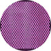 Round Machine Washable Checkered Purple Modern Area Rugs, wshabs1438pur
