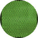 Round Checkered Green Modern Rug, abs1438grn