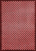 Checkered Red Modern Area Rugs