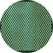 Round Checkered Turquoise Modern Rug, abs1438turq