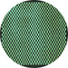 Round Machine Washable Checkered Turquoise Modern Area Rugs, wshabs1438turq