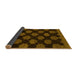 Sideview of Abstract Yellow Modern Rug, abs1439yw