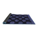 Sideview of Abstract Blue Modern Rug, abs1439blu