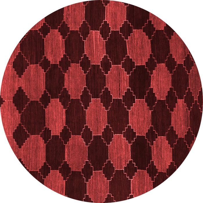 Machine Washable Abstract Red Modern Rug, wshabs1439red
