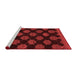 Modern Red Washable Rugs