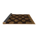 Sideview of Abstract Brown Modern Rug, abs1439brn