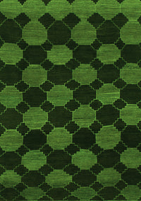 Abstract Green Modern Rug, abs1439grn