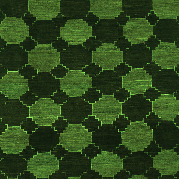 Abstract Green Modern Rug, abs1439grn