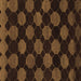 Square Abstract Brown Modern Rug, abs1439brn