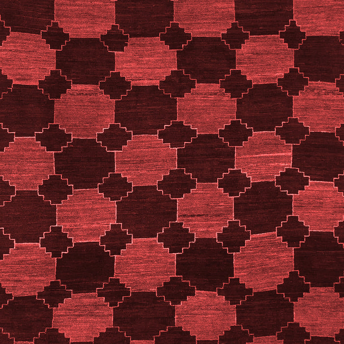 Machine Washable Abstract Red Modern Rug, wshabs1439red