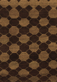 Abstract Brown Modern Rug, abs1439brn