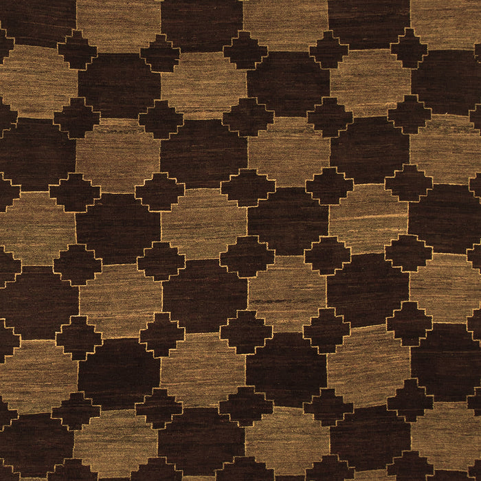 Abstract Brown Modern Rug, abs1439brn