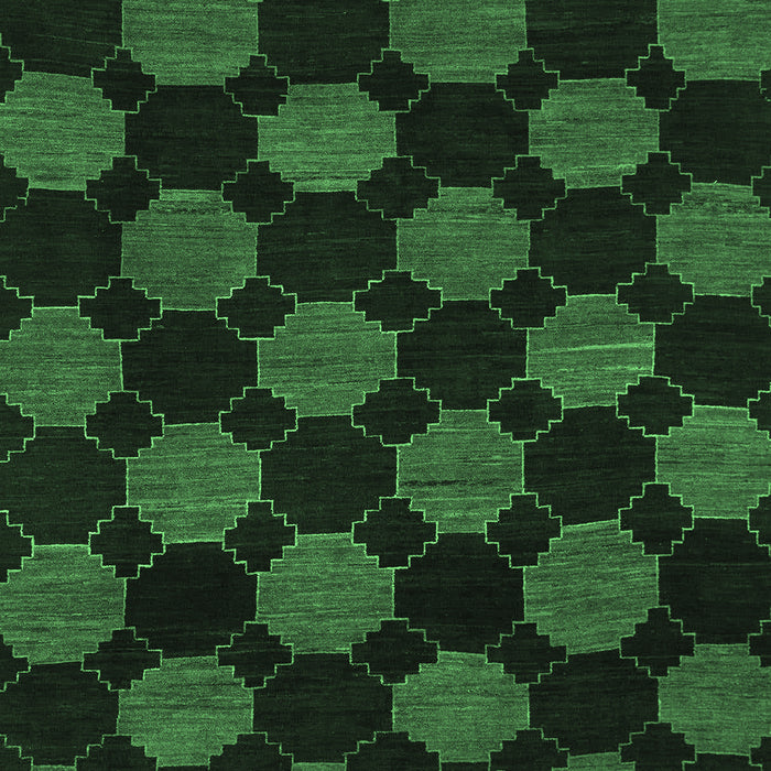 Abstract Emerald Green Modern Rug, abs1439emgrn