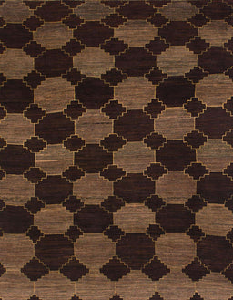 Abstract Saddle Brown Modern Rug, abs1439
