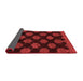 Abstract Red Modern Area Rugs