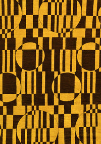 Abstract Yellow Modern Rug, abs143yw