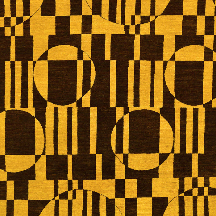 Abstract Yellow Modern Rug, abs143yw