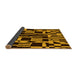 Sideview of Abstract Yellow Modern Rug, abs143yw