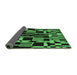 Sideview of Abstract Emerald Green Modern Rug, abs143emgrn