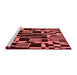 Modern Red Washable Rugs