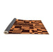 Sideview of Abstract Orange Modern Rug, abs143org