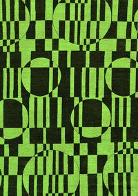 Abstract Green Modern Rug, abs143grn