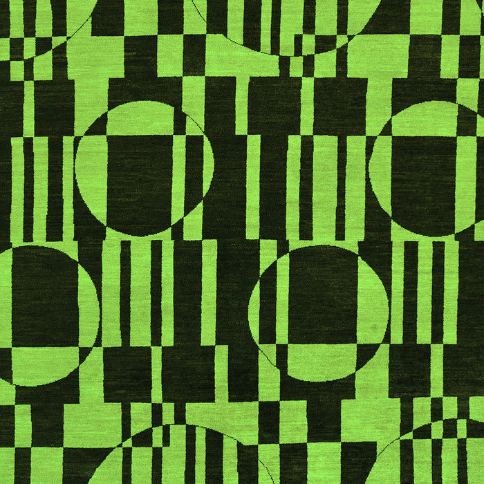 Abstract Green Modern Rug, abs143grn