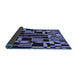 Sideview of Abstract Blue Modern Rug, abs143blu