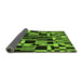 Sideview of Abstract Green Modern Rug, abs143grn