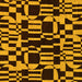 Square Abstract Yellow Modern Rug, abs143yw