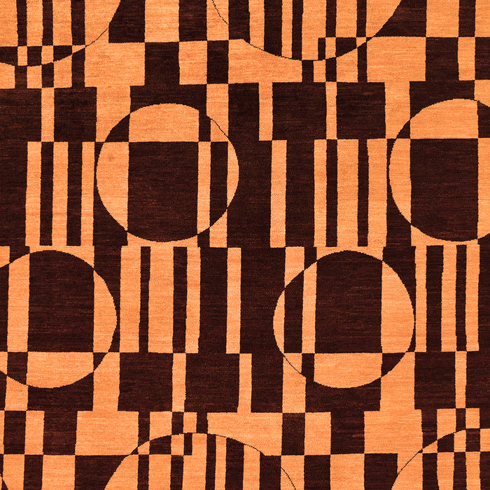 Abstract Orange Modern Rug, abs143org