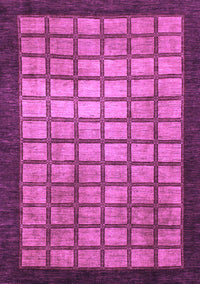 Checkered Purple Modern Rug, abs1440pur