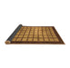 Sideview of Checkered Brown Modern Rug, abs1440brn