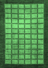 Checkered Emerald Green Modern Rug, abs1440emgrn