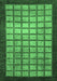 Machine Washable Checkered Emerald Green Modern Area Rugs, wshabs1440emgrn