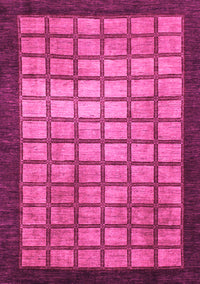 Checkered Pink Modern Rug, abs1440pnk