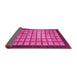 Sideview of Checkered Pink Modern Rug, abs1440pnk