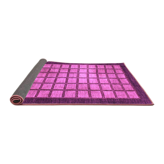 Sideview of Checkered Purple Modern Rug, abs1440pur