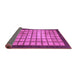 Sideview of Checkered Purple Modern Rug, abs1440pur