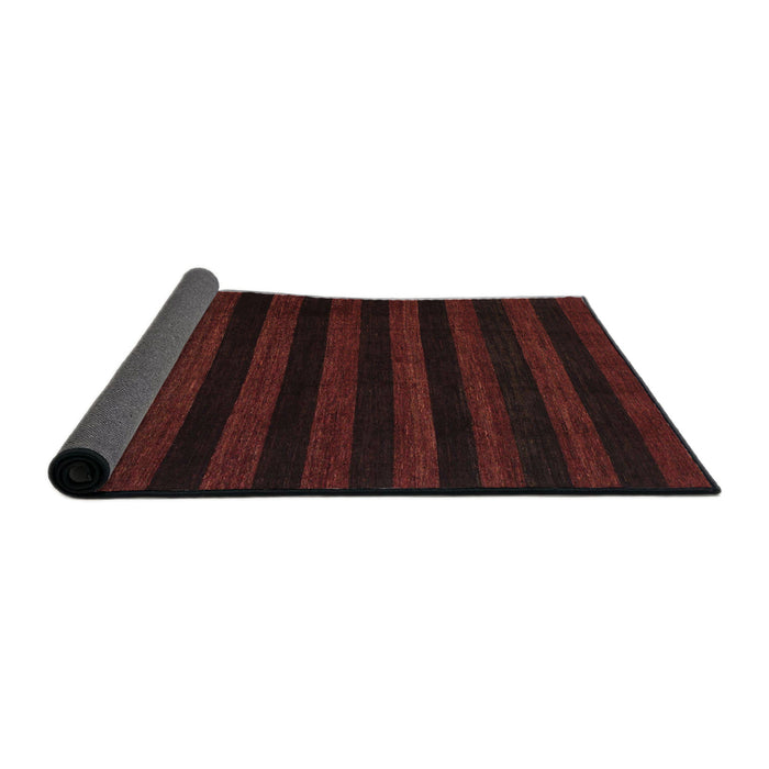 Sideview of Abstract Red Modern Rug, abs1441