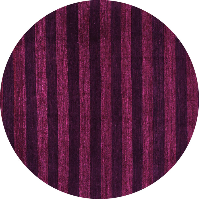 Round Machine Washable Abstract Pink Modern Rug, wshabs1441pnk