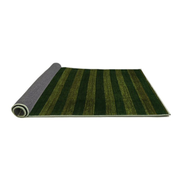 Sideview of Abstract Green Modern Rug, abs1441grn
