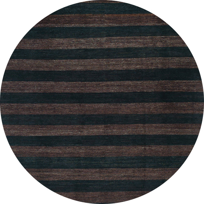 Round Machine Washable Abstract Light Blue Modern Rug, wshabs1441lblu