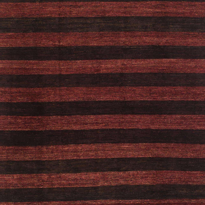 Machine Washable Abstract Vermilion Red Rug, wshabs1441