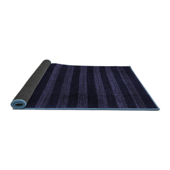 Sideview of Abstract Blue Modern Rug, abs1441blu