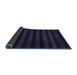 Sideview of Abstract Blue Modern Rug, abs1441blu