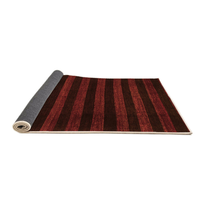 Sideview of Abstract Orange Modern Rug, abs1441org